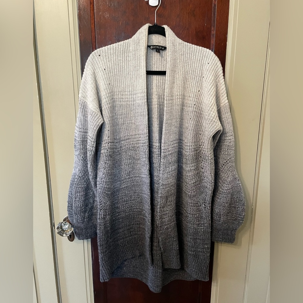 Athleta wool cashmere oversized long cardigan. Size Small.